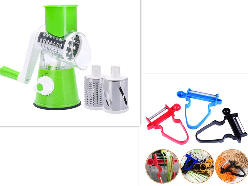 Manual Vegetable Cutter with Hand Crank | Kitchen Slicer Tool