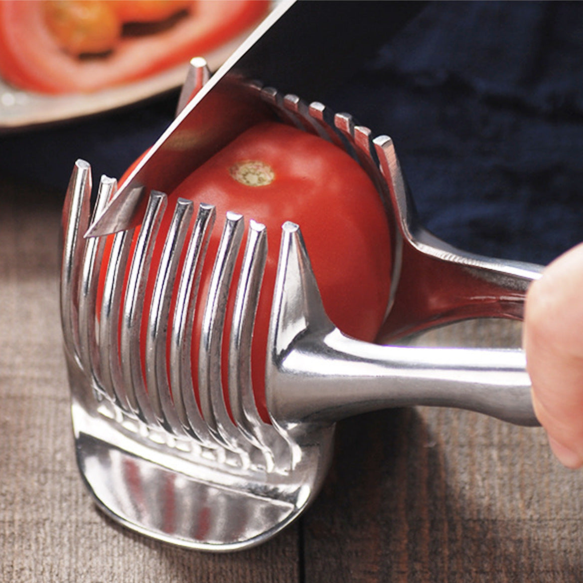 Lemon Slicer & Holder | Kitchen Fruit Cutting Tool