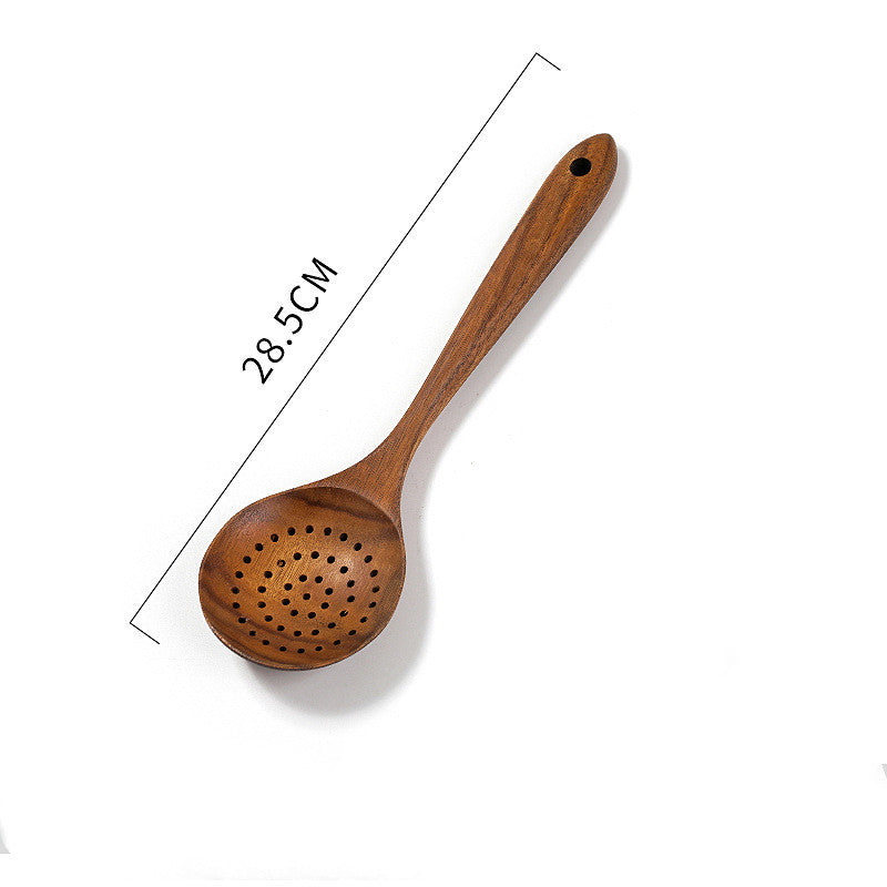 Solid Wood Cooking Spatula | Non-Stick Wok Stir Fry Tool