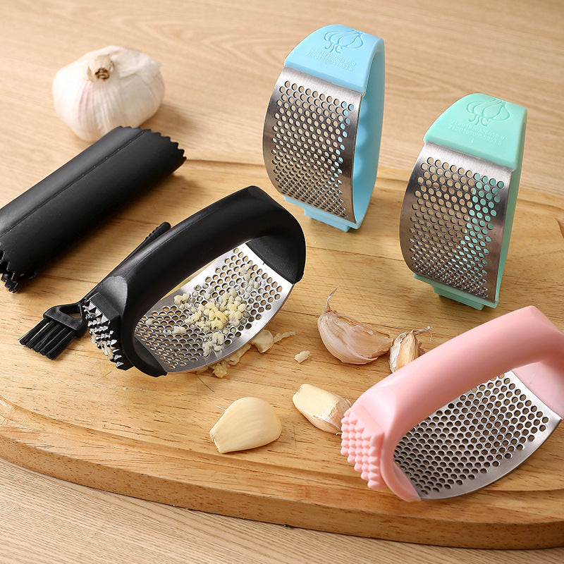 Stainless Steel Garlic Press | Manual Kitchen Tool