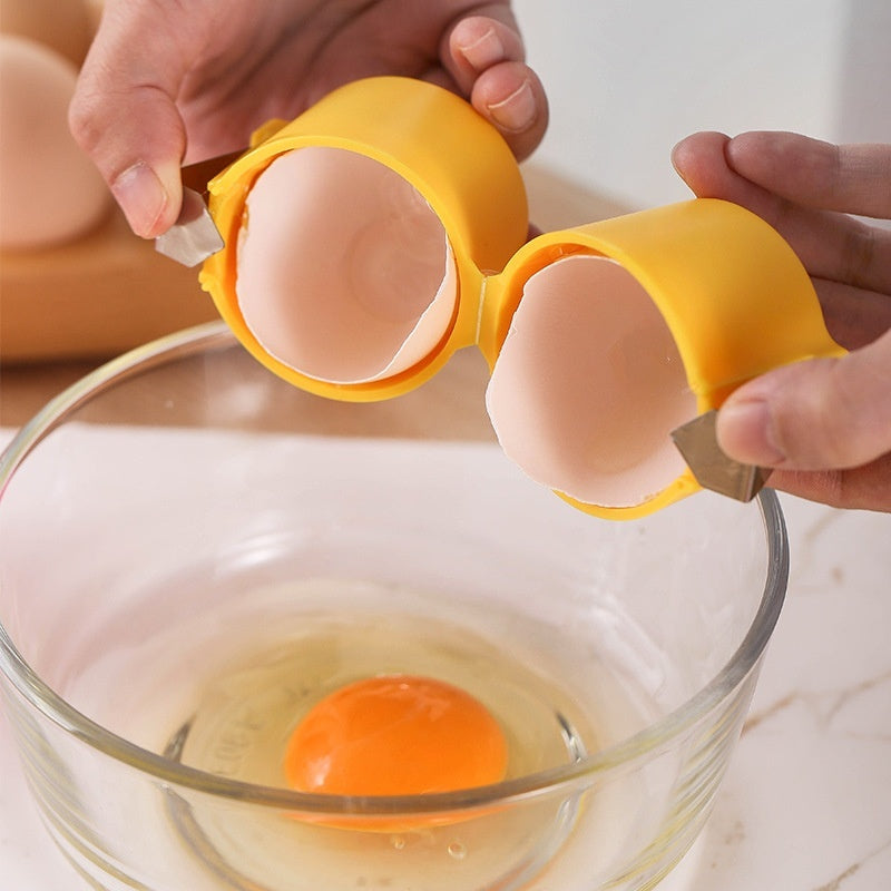 Egg Cracker Tool with Separator | Kitchen Egg Opener