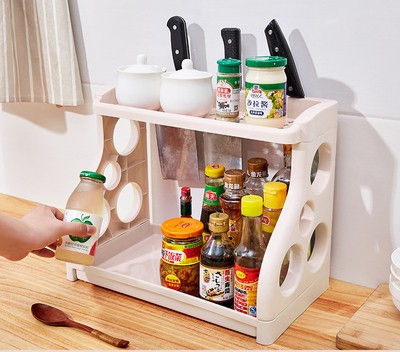 Multi-Layer Kitchen Storage Rack | Countertop Organizer Shelf