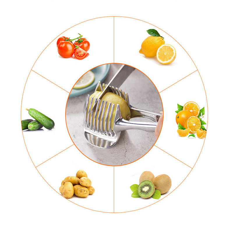 Lemon Slicer & Holder | Kitchen Fruit Cutting Tool