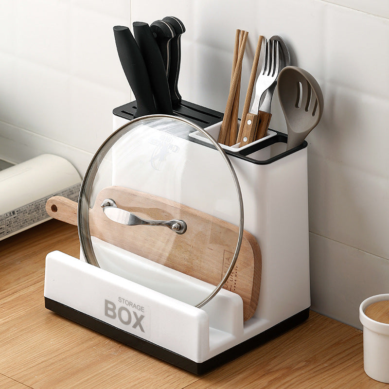 Kitchen Utensil & Knife Storage Holder | Countertop Organizer Rack