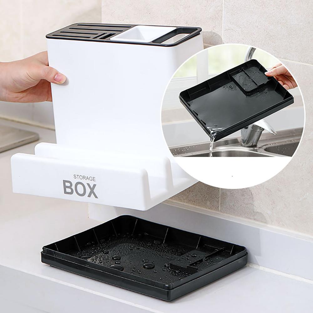 Kitchen Utensil & Knife Storage Holder | Countertop Organizer Rack