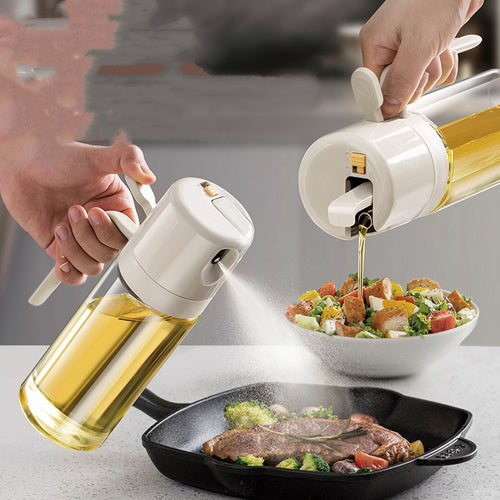 2-in-1 Oil Sprayer & Pour Bottle | Kitchen Oil Dispenser