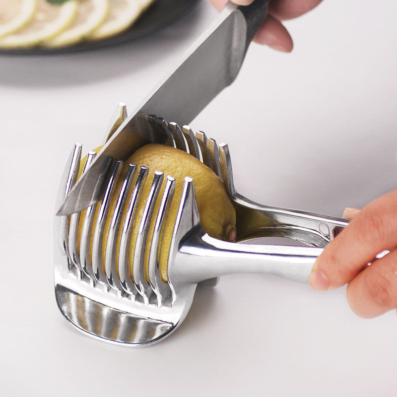 Lemon Slicer & Holder | Kitchen Fruit Cutting Tool