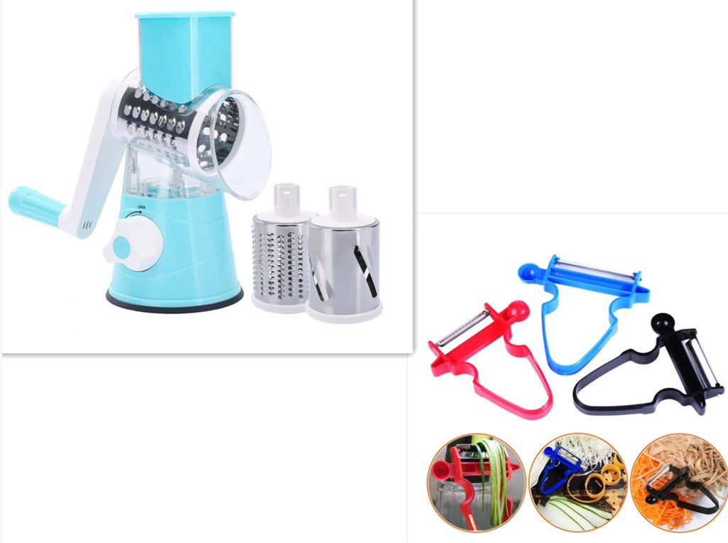 Manual Vegetable Cutter with Hand Crank | Kitchen Slicer Tool