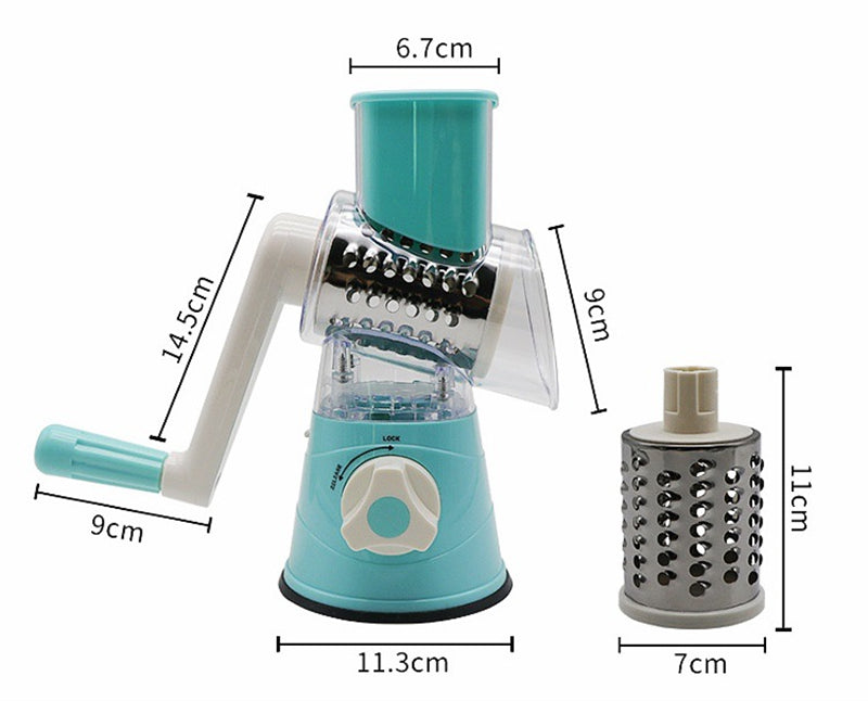 Manual Vegetable Cutter with Hand Crank | Kitchen Slicer Tool