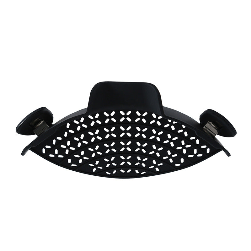 Silicone Pot Side Drain Strainer | Clip-On Kitchen Drainer