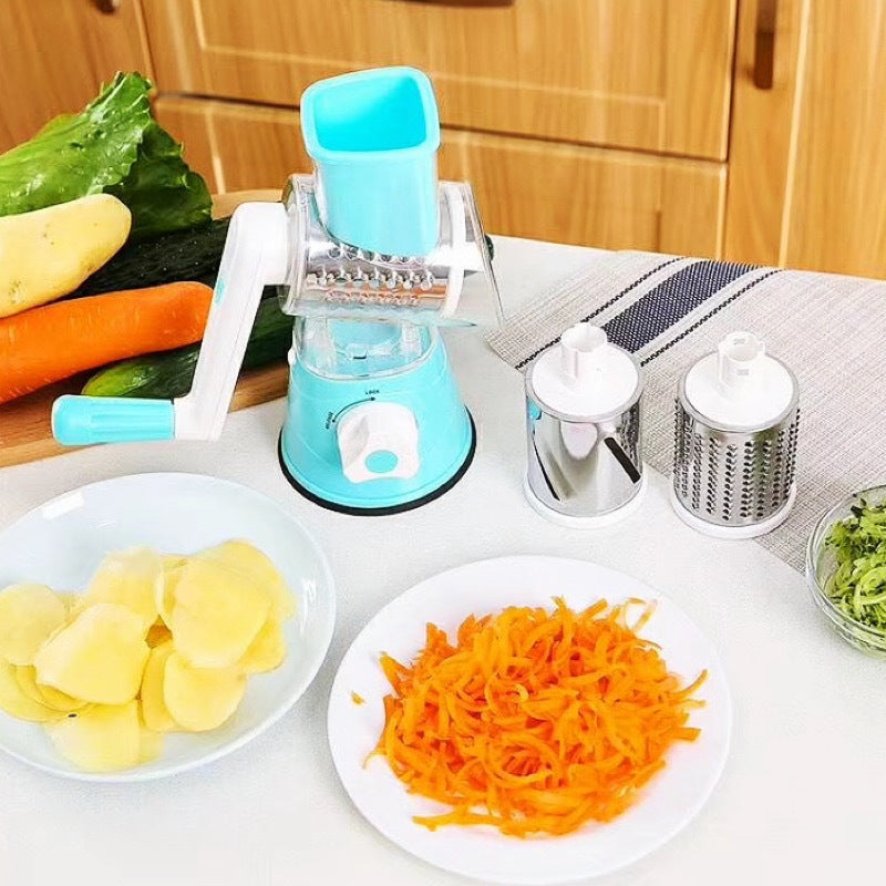 Manual Vegetable Cutter with Hand Crank | Kitchen Slicer Tool
