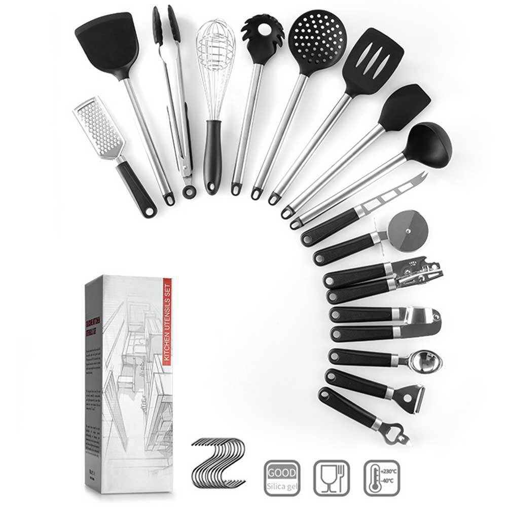 16-Piece Silicone Kitchen Utensil Set | Cooking Spoon & Spatula Set