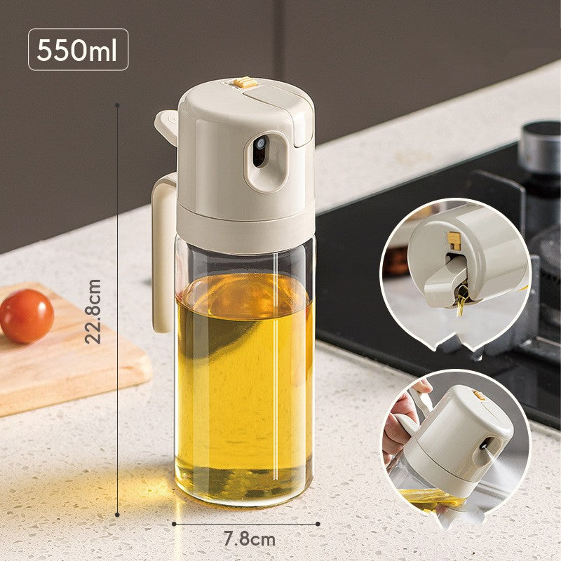 2-in-1 Oil Sprayer & Pour Bottle | Kitchen Oil Dispenser